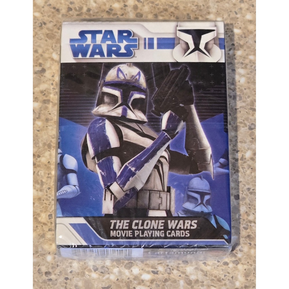 Star Wars The Clone Wars Movie Playing Cards 2008 Sealed Captain Rex Cartamundi